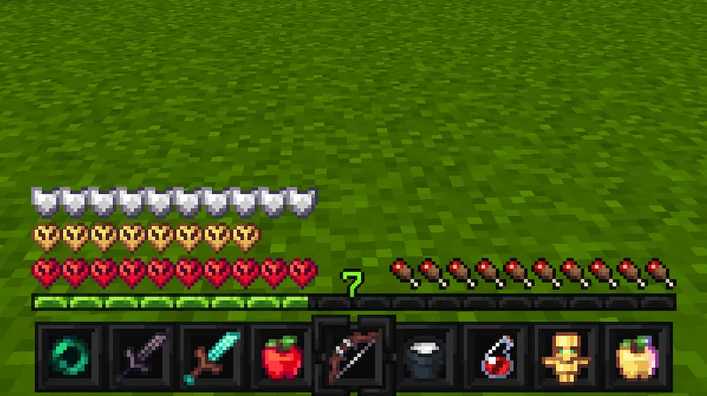 hotbar and icons