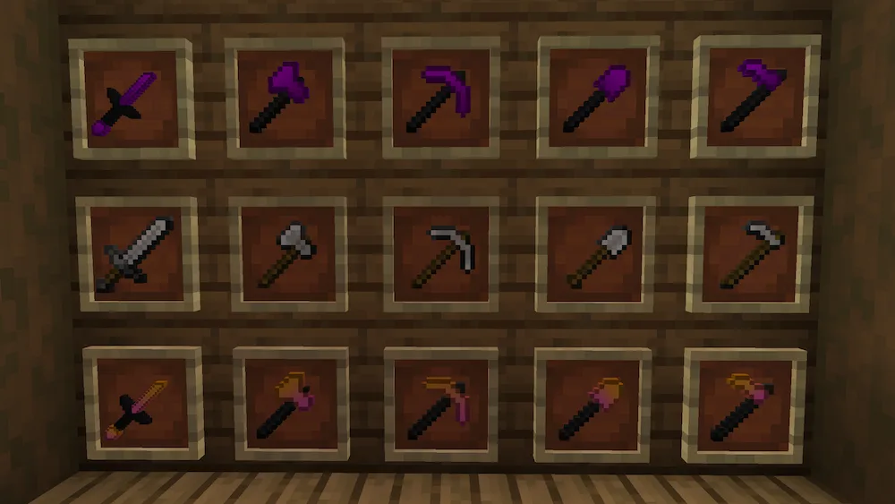 weapons and tools
