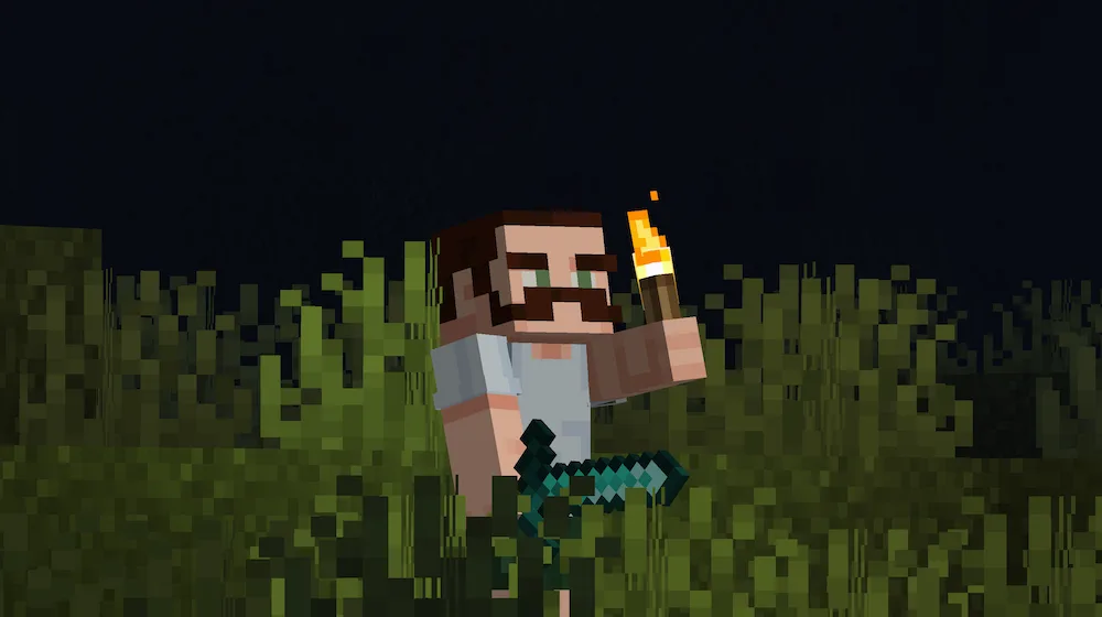 torch in hand