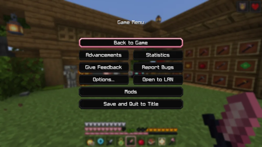 esc menu