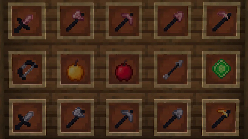 weapons and tools