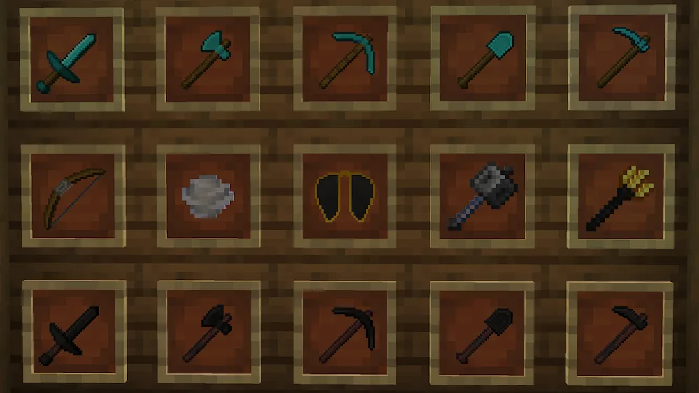 weapons and tools