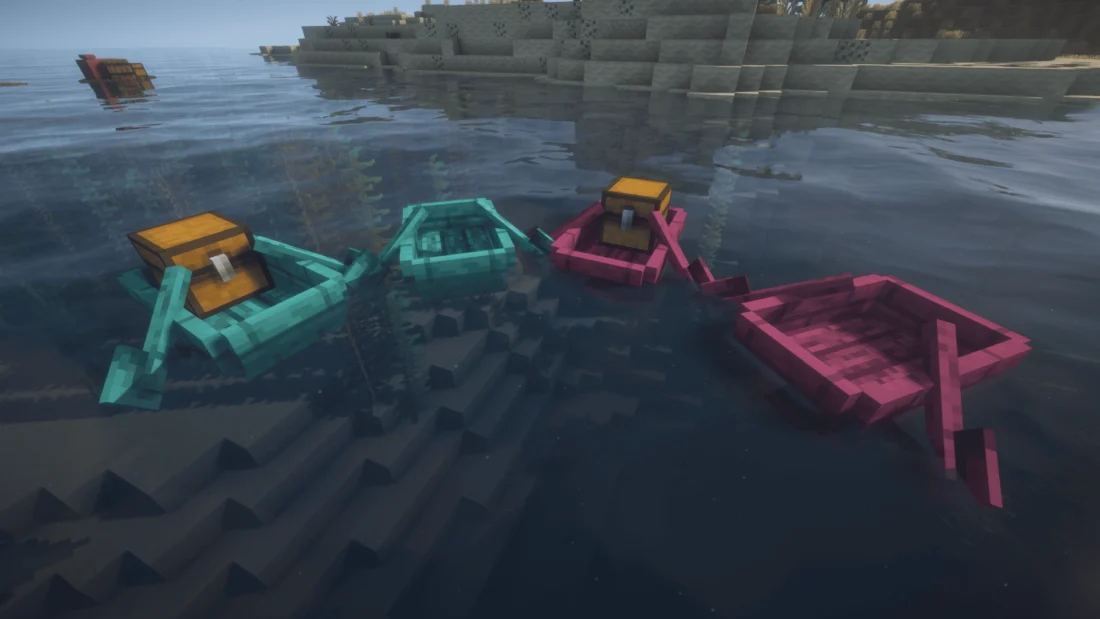 Crimson and Warped boats