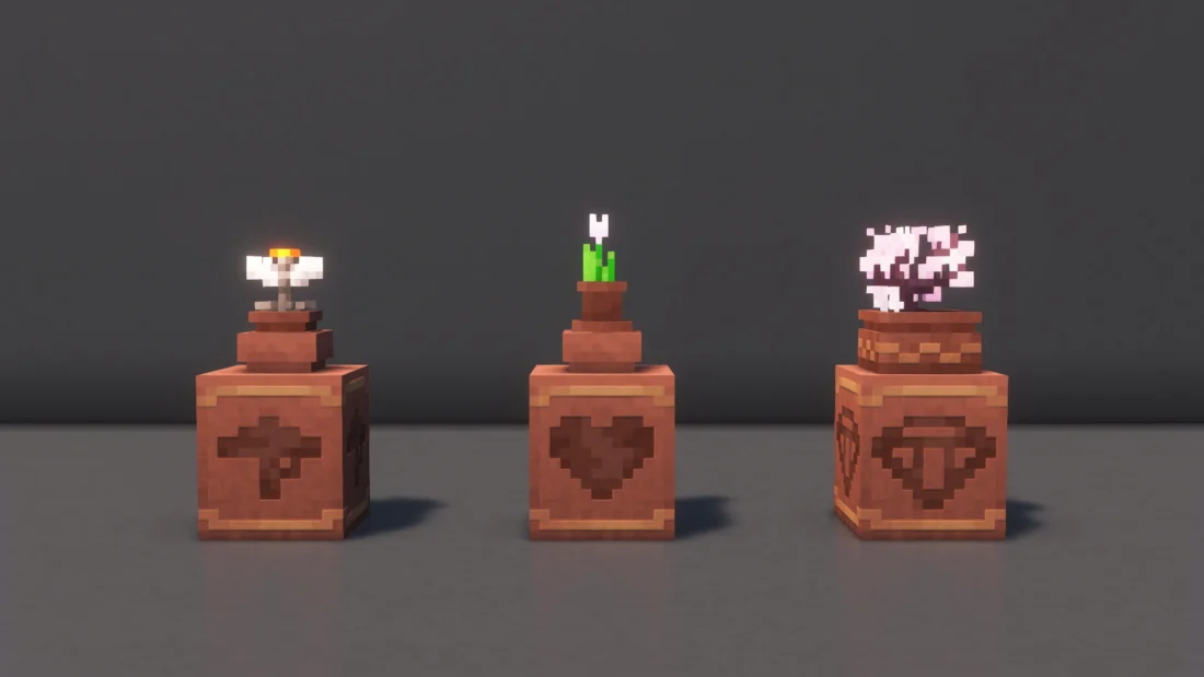 Decorated Pots with Flower Pots