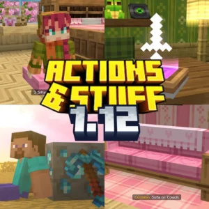 Download Actions & Stuff 1.12 Texture Pack for Minecraft Bedrock (Free)